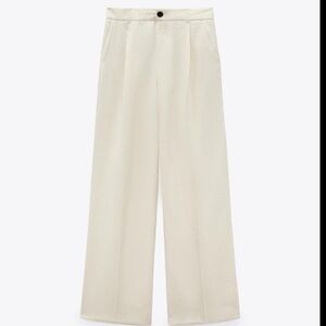 Zara white/cream trousers